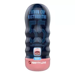   Pretty Love Vacuum Cup - realistic mouth masturbator (flesh-coloured)