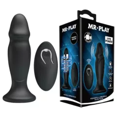   MR. PLAY - Rechargeable Radio-Controlled Anal Vibrator (Black)