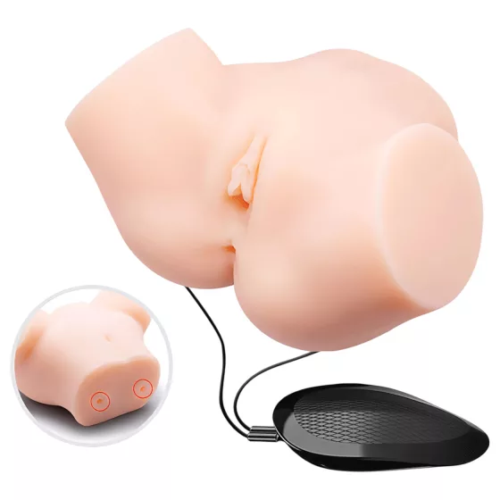 Crazy Bull - Lifelike Vibrating Masturbator (Natural)