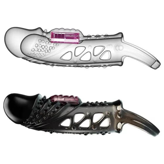 Pretty Love Cecelia - Vibrating Black Ring Sleeve