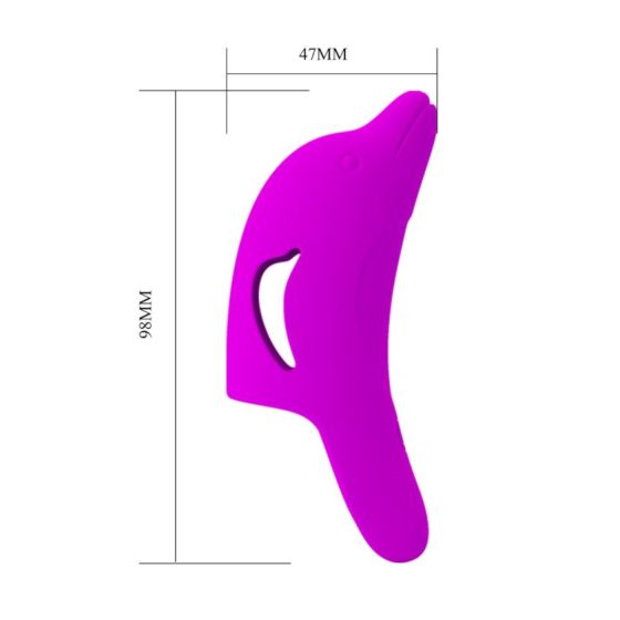 Pretty Love Delphini - dolphin-shaped finger vibrator (purple)