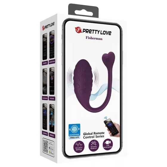 Pretty Love Fisherman - smart vibrating egg (purple)