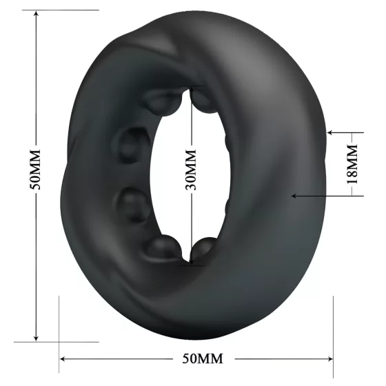 Crazy Bull - Vibrant Black Penis Ring