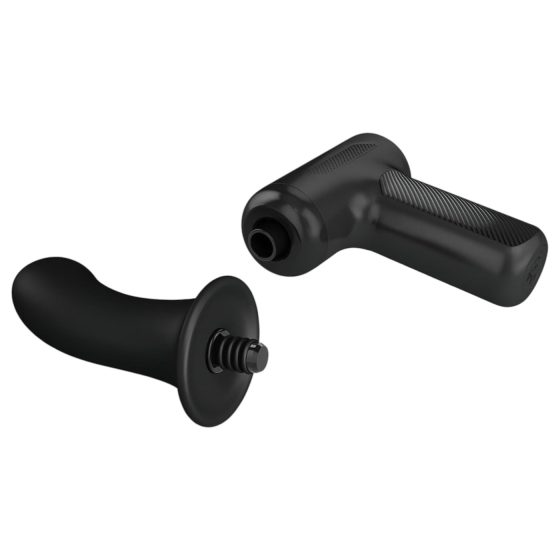 Pretty Love Dj Doctor - thrusting pussy gun vibrator (black)