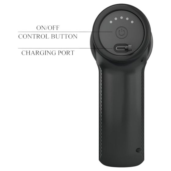 Pretty Love Dj Doctor - thrusting pussy gun vibrator (black)