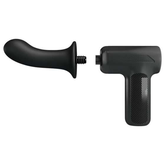 Pretty Love Dj Doctor - thrusting pussy gun vibrator (black)