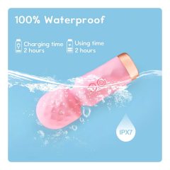   Vibeconnect - Rechargeable, Waterproof Mini Massager Vibrator (Pink)