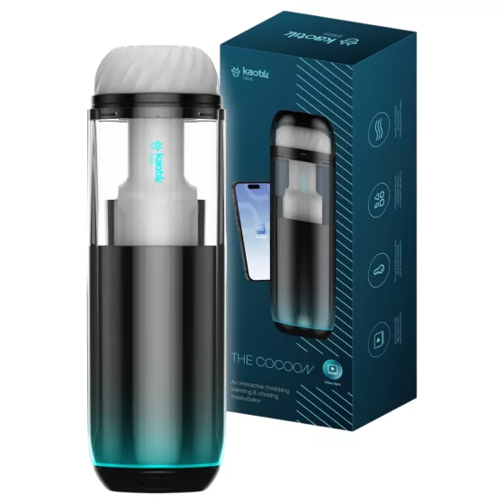 Kaotik Labs Cocoon - warming, vibrating interactive masturbator (transparent)