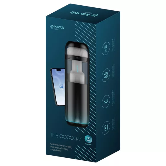 Kaotik Labs Cocoon - warming, vibrating interactive masturbator (transparent)