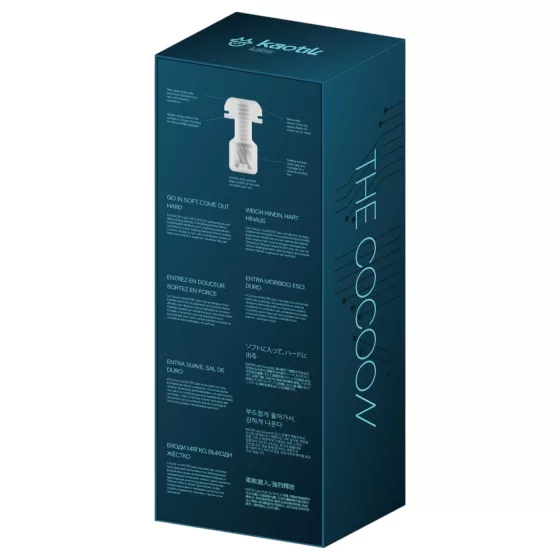 Kaotik Labs Cocoon - warming, vibrating interactive masturbator (transparent)