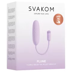 Svakom Plume - 2‑in‑1 vibrating love egg (purple)