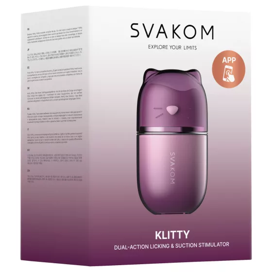 Svakom Klitty - app-controlled licking and sucking vibrator