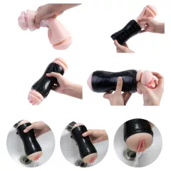 Vibeconnect - Lifelike Mouth & Black/Natural Masturbator