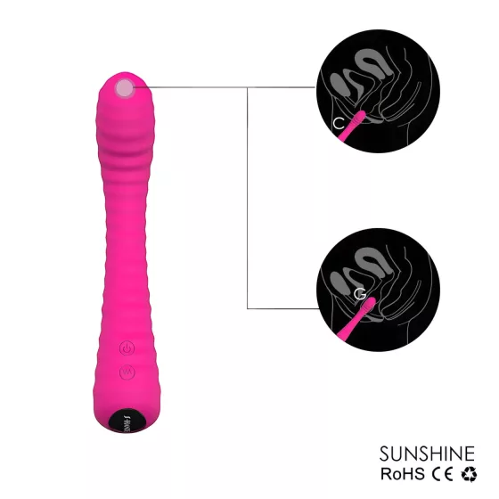 Sex HD Sunshine - Rechargeable, Textured G-Spot Vibrator (Pink)