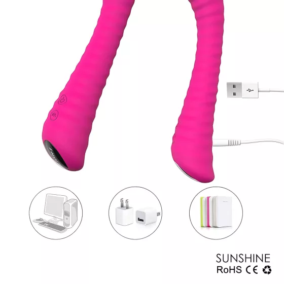 Sex HD Sunshine - Rechargeable, Textured G-Spot Vibrator (Pink)