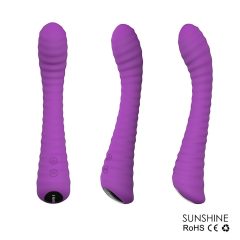   Sex HD Sunshine - Rechargeable, Ribbed G-spot Vibrator (Purple)