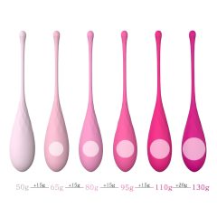 Sex HD Eggs - 6-Piece Geisha Ball Set (Pink)