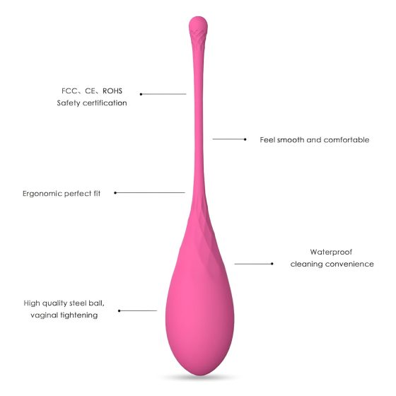 Sex HD Eggs - 6-Piece Geisha Ball Set (Pink)