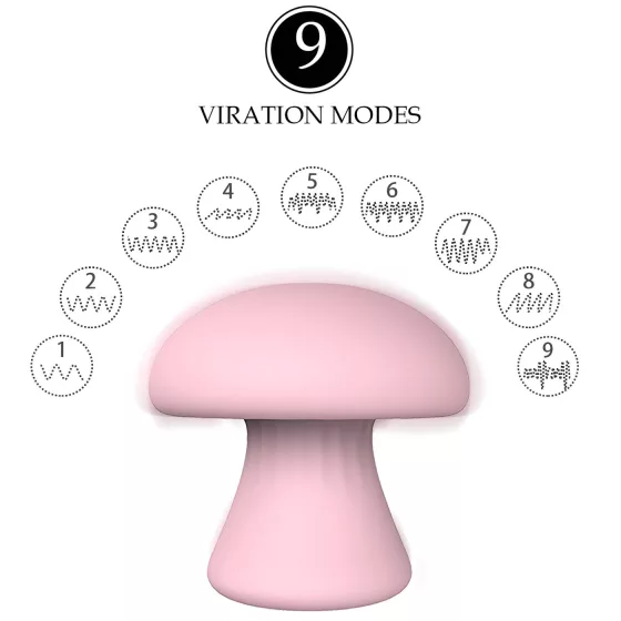 Magic Mushroom - Rechargeable Face Massager (Pink)