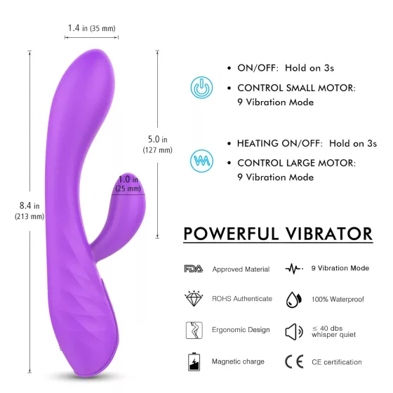 Sex HD Muses - Rechargeable Waterproof Vibrator (Purple)