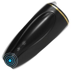   Sex HD Hawk - Rechargeable Vibrating Suction Masturbator (Black & White)