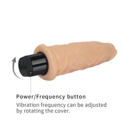 Lovetoy Real Feel - lifelike vibrator - 19cm (natural)