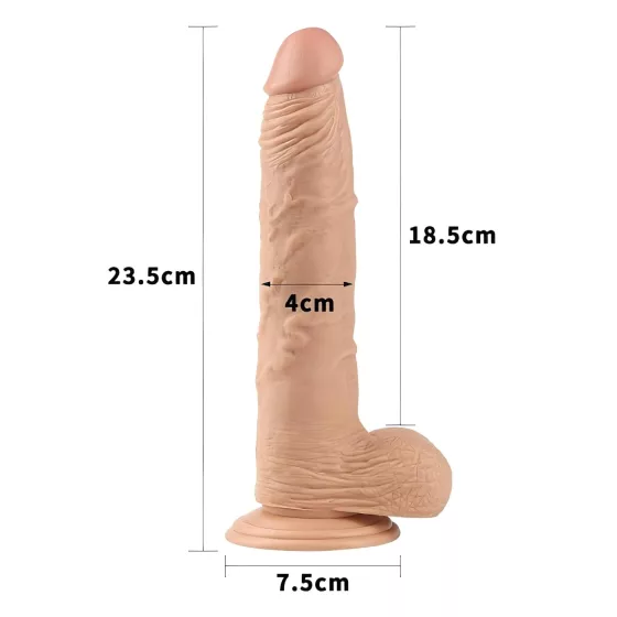 Lovetoy Real Extreme - Suction Cup Dildo - 24cm