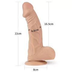 Lovetoy Real Extreme - 9 Suction Cup Dildo (Natural)"