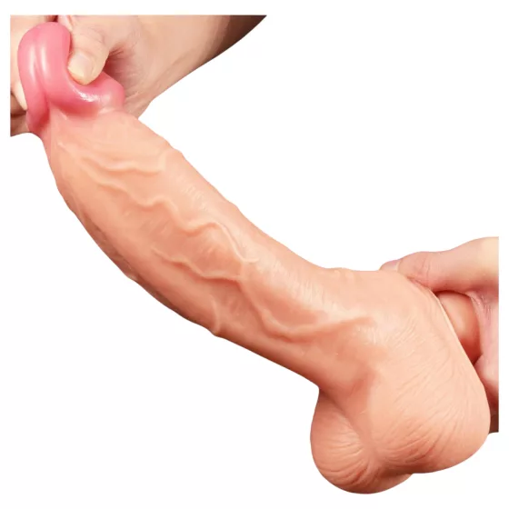 Lovetoy Nature Cock - Dual Layer Realistic Dildo - 25cm (Natural)