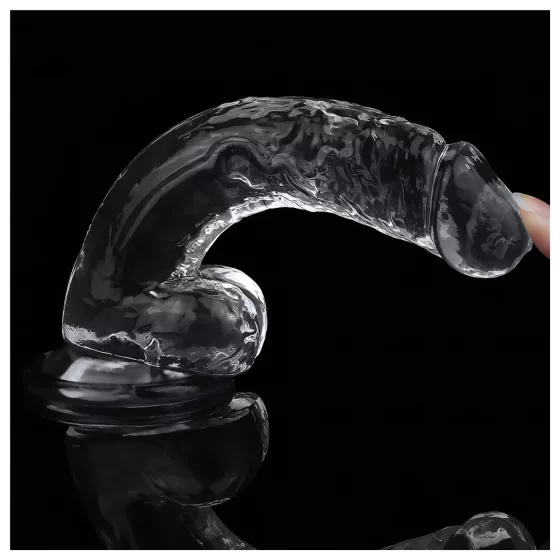 Lovetoy Flawless Clear - Suction Cup Dildo - 19cm (Transparent)