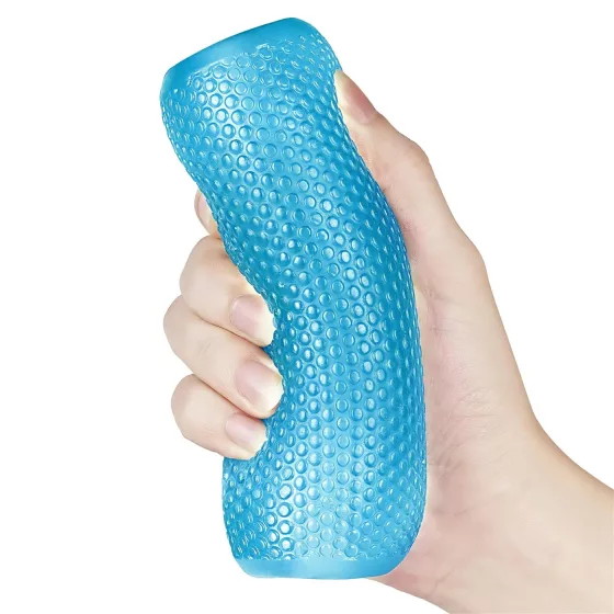 Lovetoy Training Master - Double-Sided Ribbed Masturbator (Blue)
