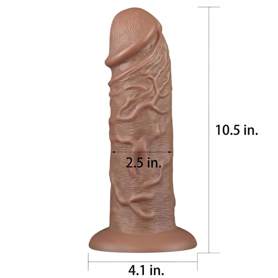 Lovetoy Chubby Realistic Suction Cup Dildo - 25cm (Natural) 