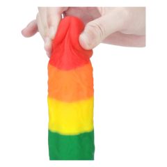   Lovetoy Prider - Lifelike Liquid Silicone Dildo - 21cm (Rainbow)