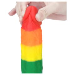 Lovetoy Prider - Realistic Silicone Dildo - 19cm (Rainbow)