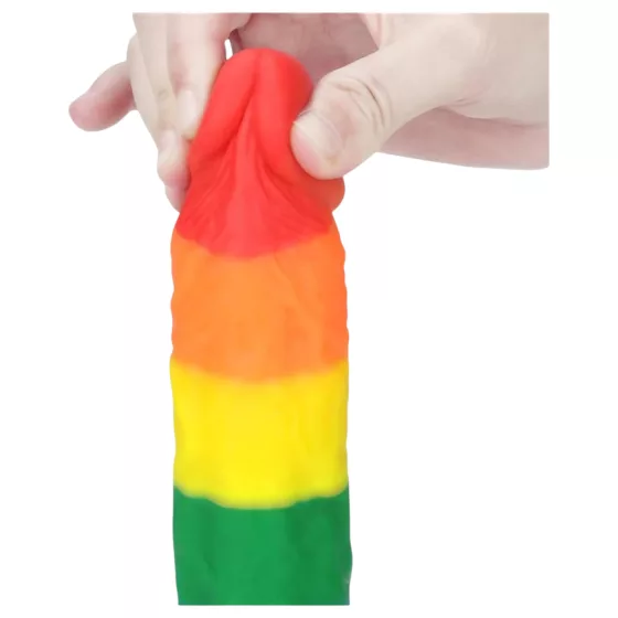 Lovetoy Prider - Realistic Silicone Dildo - 19cm (Rainbow)