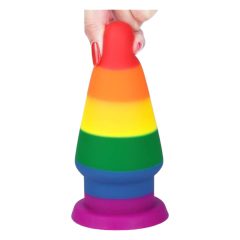 Lovetoy Prider - Anal dilator dildo - 15cm (rainbow)