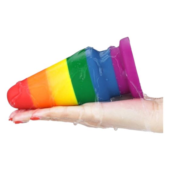 Lovetoy Prider - Anal Expanding Dildo - 15cm (Rainbow)