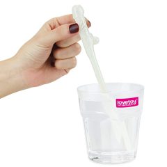 Lovetoy - Penis lighted straw (white)