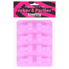 Pink Penis-Shaped Ice Cube Tray