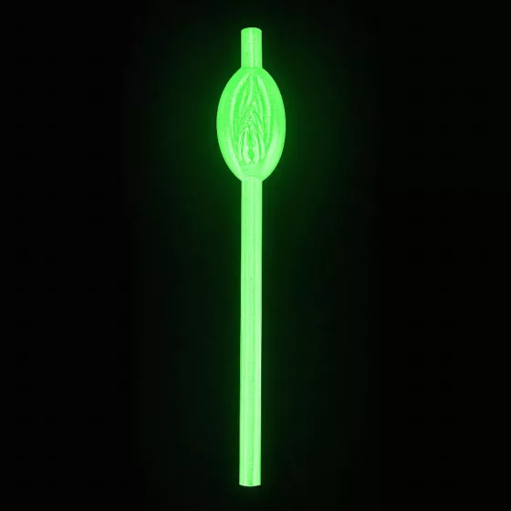 LoveToy - Pussy Glow Straw (White) 