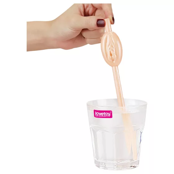 Lovetoy - willy drinking straws hen party accessory (flesh‑coloured)