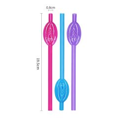 Lovetoy - Pussy Straw (Pink-Blue-Purple)