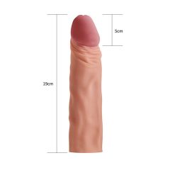 Lovetoy Pleasure X-tender - Penis cape - 19cm (natural)