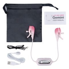 LOVENSE Gemini - Smart Vibrating Nipple Clamp (Pink)