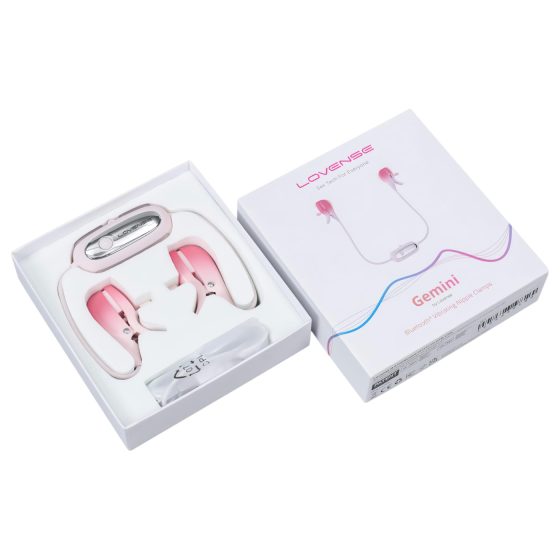 LOVENSE Gemini - Smart Vibrating Nipple Clamps (Pink)