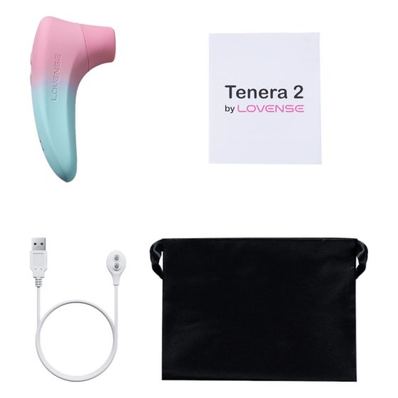 LOVENSE Tenera 2 - smart waterproof air-wave clitoral stimulator (blue-pink)