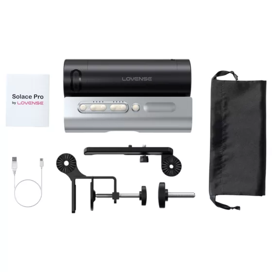 Lovense Solace Pro - app-controlled thrusting masturbator for men (black)
