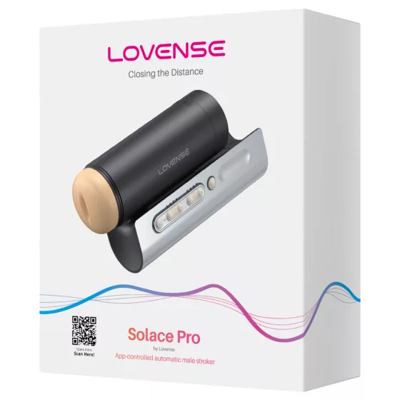 Lovense Solace Pro - app-controlled thrusting masturbator for men (black)