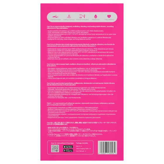 LOVENSE Osci 3 - Pink Clitoral Vibrator