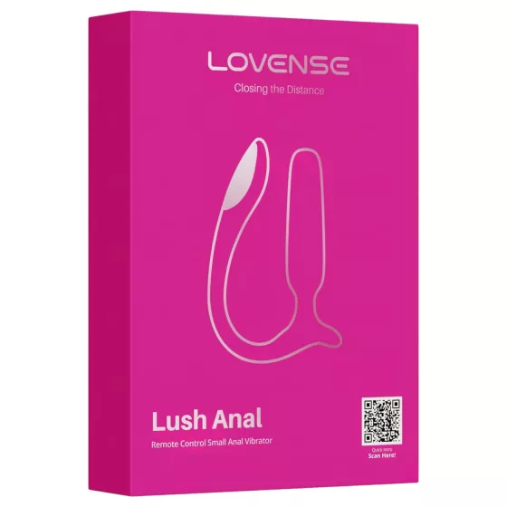 Lovense Lush Anal - App-controlled anal vibrator with LED - pink